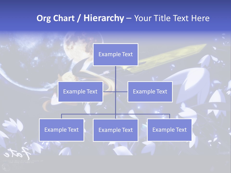 A Cartoon Character Holding A Sword In Front Of A Full Moon PowerPoint Template