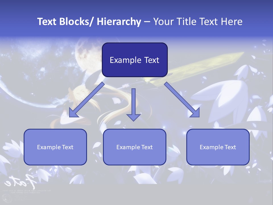 A Cartoon Character Holding A Sword In Front Of A Full Moon PowerPoint Template