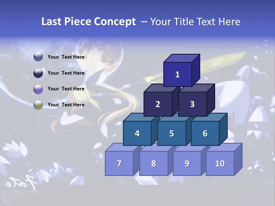 A Cartoon Character Holding A Sword In Front Of A Full Moon PowerPoint Template