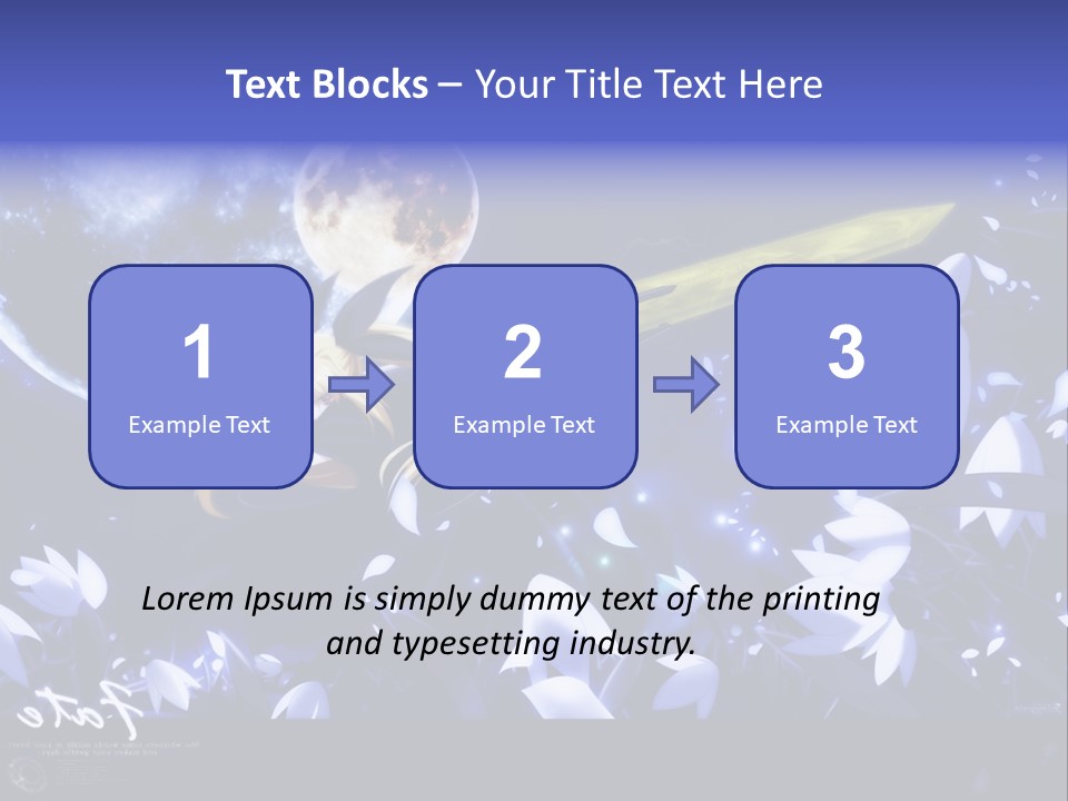 A Cartoon Character Holding A Sword In Front Of A Full Moon PowerPoint Template