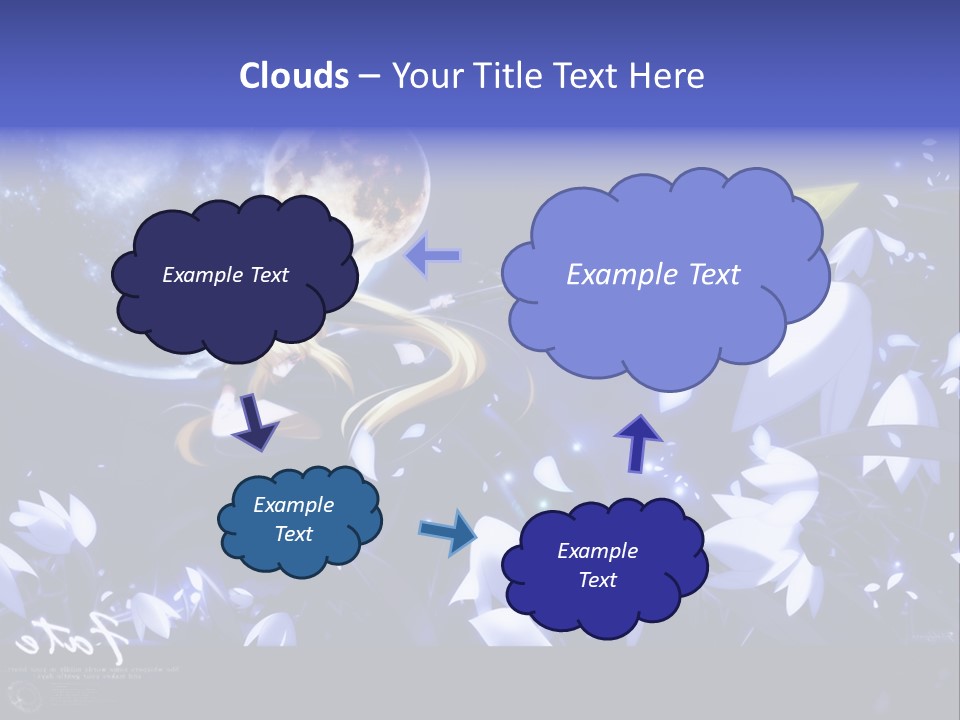 A Cartoon Character Holding A Sword In Front Of A Full Moon PowerPoint Template