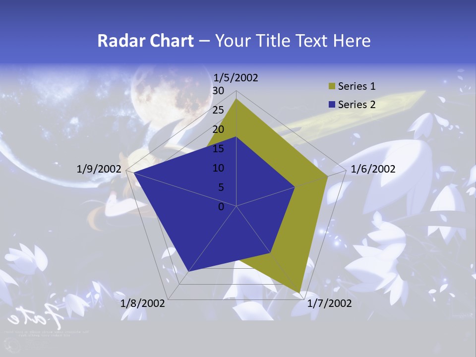 A Cartoon Character Holding A Sword In Front Of A Full Moon PowerPoint Template