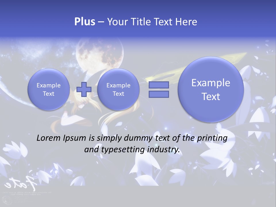 A Cartoon Character Holding A Sword In Front Of A Full Moon PowerPoint Template