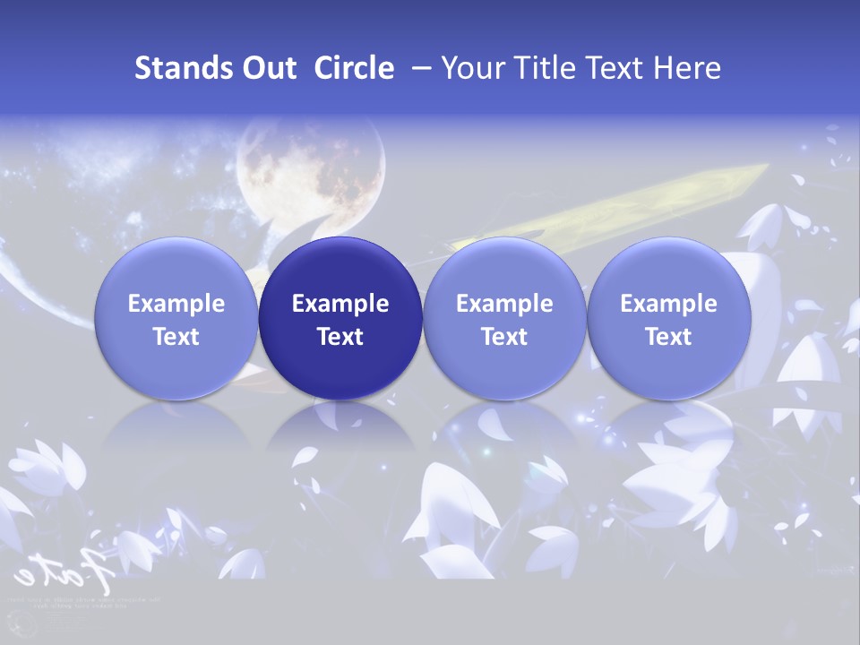 A Cartoon Character Holding A Sword In Front Of A Full Moon PowerPoint Template