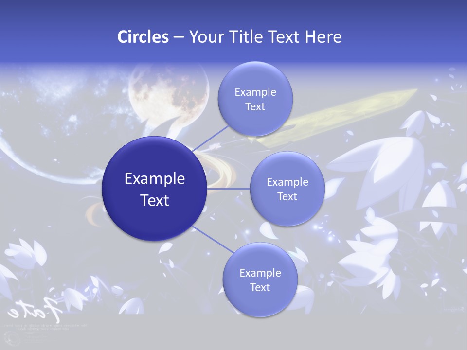 A Cartoon Character Holding A Sword In Front Of A Full Moon PowerPoint Template