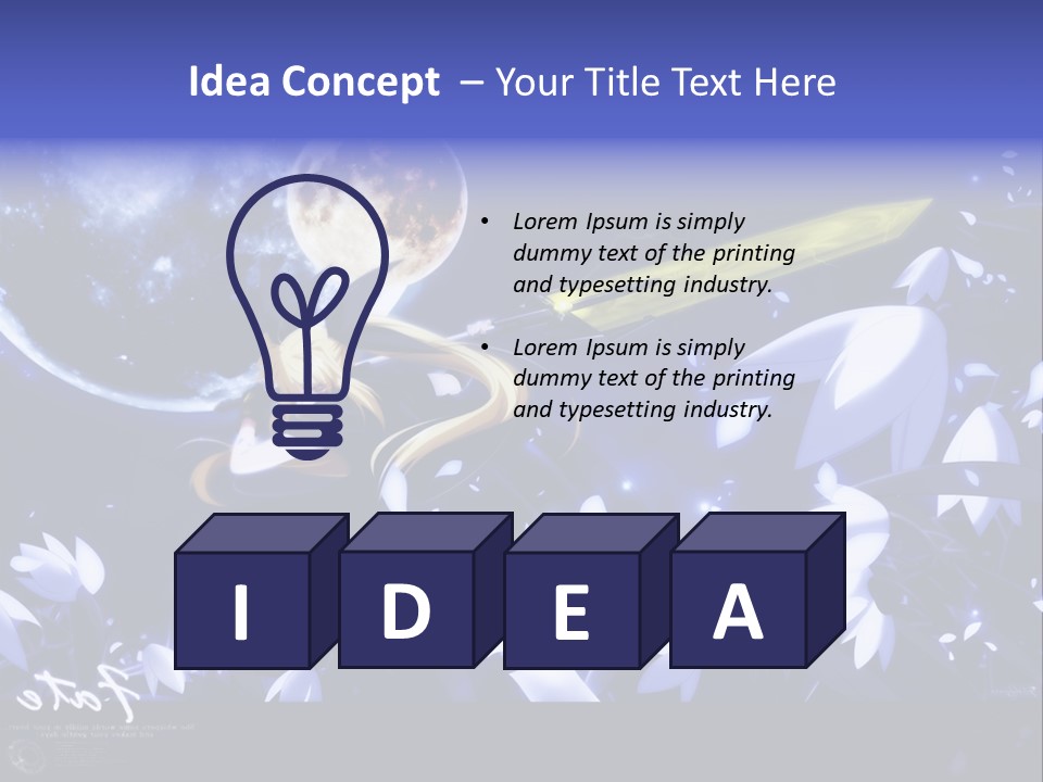 A Cartoon Character Holding A Sword In Front Of A Full Moon PowerPoint Template