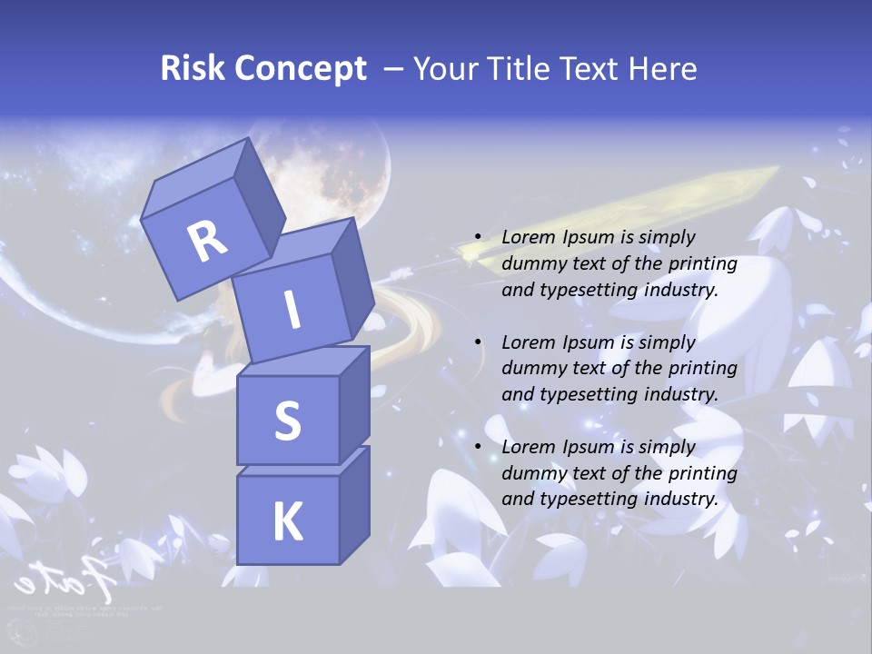 A Cartoon Character Holding A Sword In Front Of A Full Moon PowerPoint Template