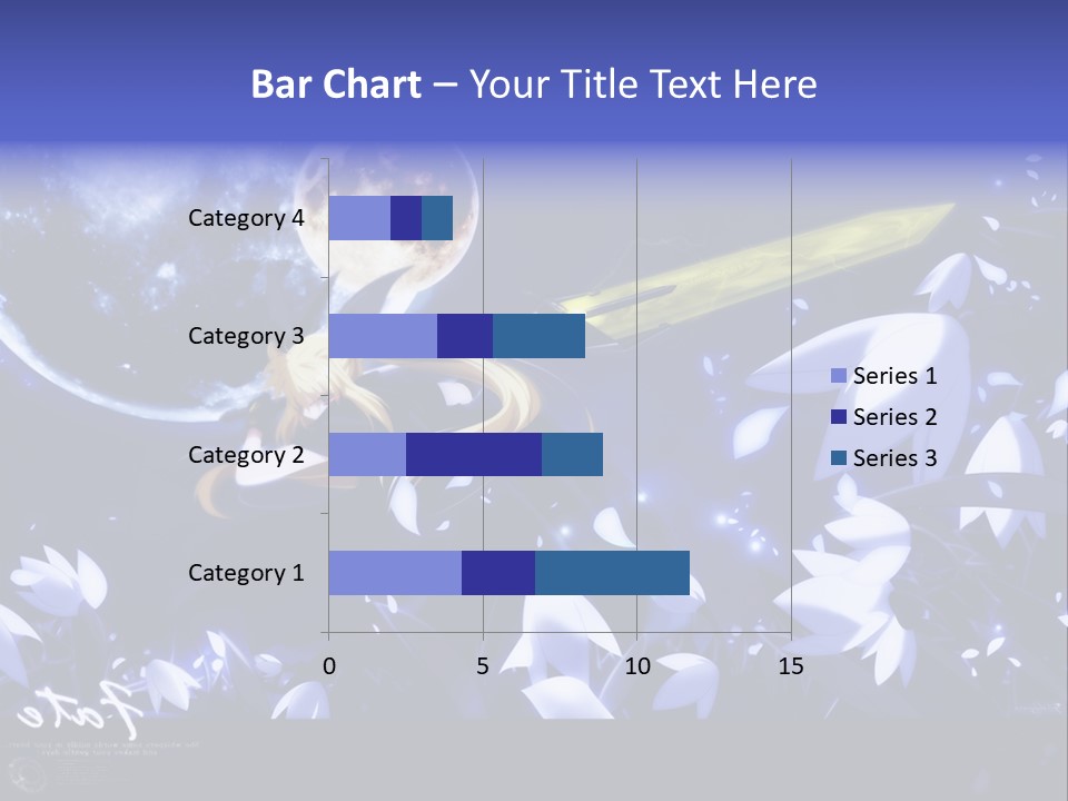 A Cartoon Character Holding A Sword In Front Of A Full Moon PowerPoint Template