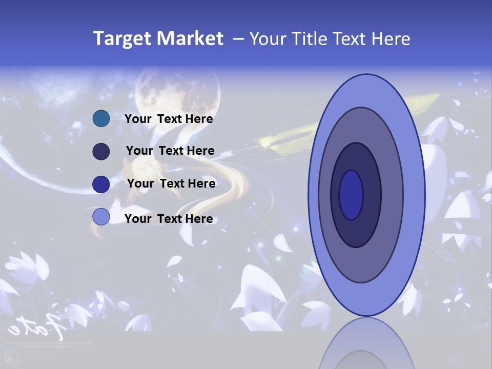 A Cartoon Character Holding A Sword In Front Of A Full Moon PowerPoint Template