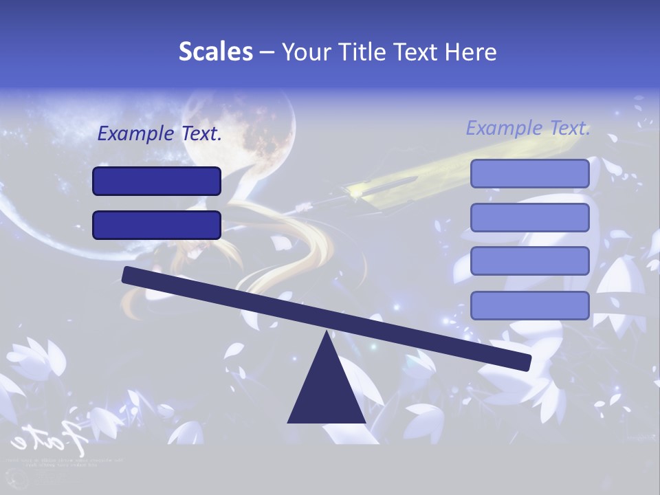A Cartoon Character Holding A Sword In Front Of A Full Moon PowerPoint Template