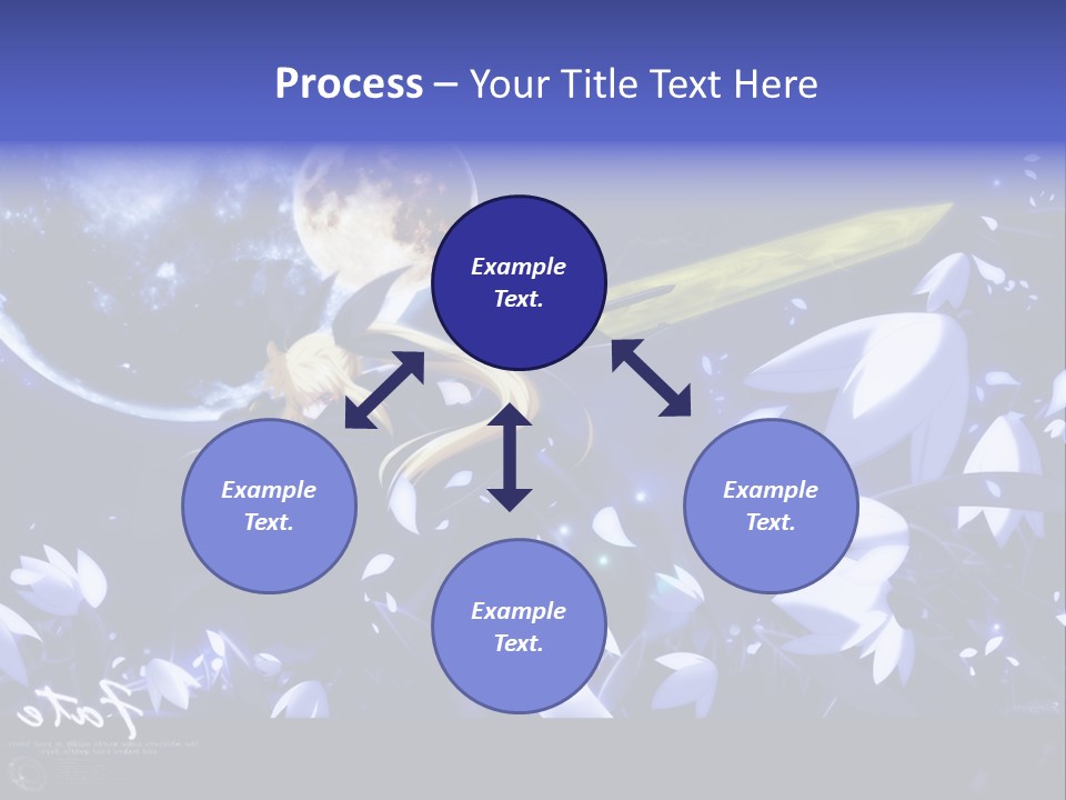 A Cartoon Character Holding A Sword In Front Of A Full Moon PowerPoint Template
