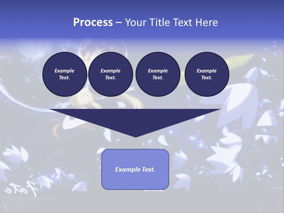 A Cartoon Character Holding A Sword In Front Of A Full Moon PowerPoint Template