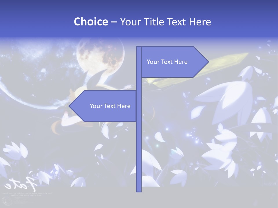 A Cartoon Character Holding A Sword In Front Of A Full Moon PowerPoint Template