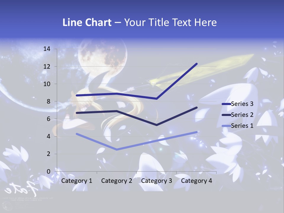 A Cartoon Character Holding A Sword In Front Of A Full Moon PowerPoint Template