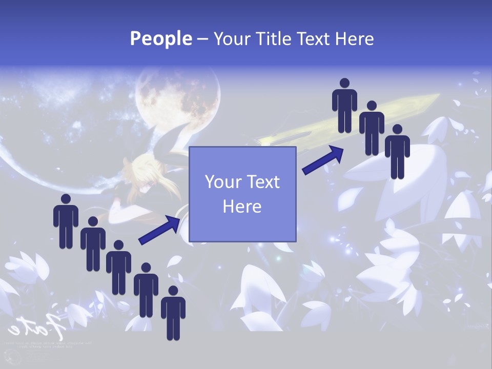 A Cartoon Character Holding A Sword In Front Of A Full Moon PowerPoint Template