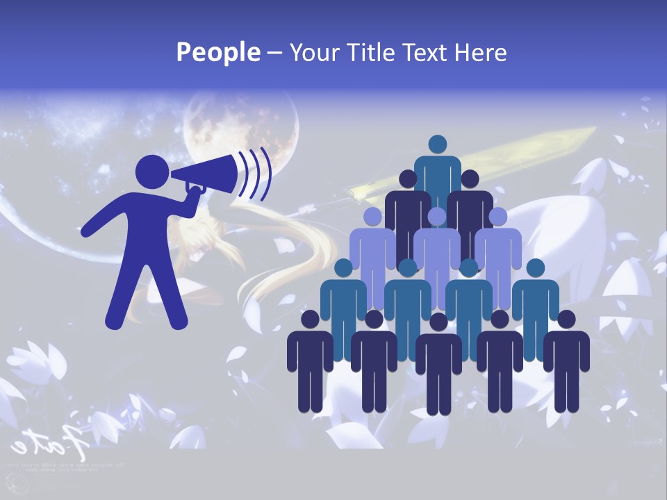 A Cartoon Character Holding A Sword In Front Of A Full Moon PowerPoint Template