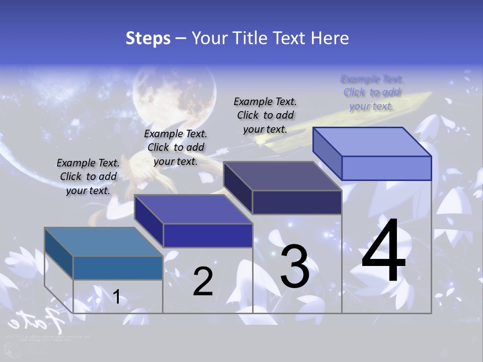 A Cartoon Character Holding A Sword In Front Of A Full Moon PowerPoint Template