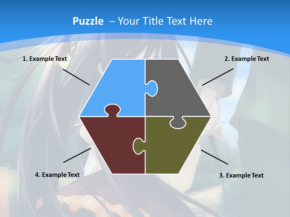 A Woman In A Green Dress And A Man In A Green Suit PowerPoint Template