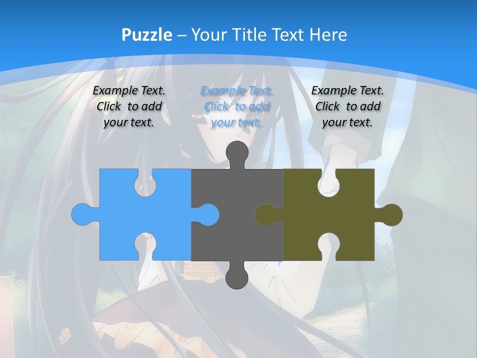 A Woman In A Green Dress And A Man In A Green Suit PowerPoint Template