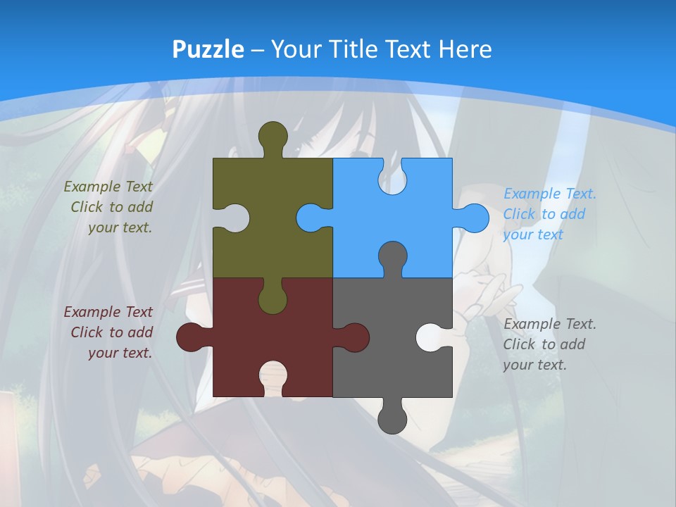 A Woman In A Green Dress And A Man In A Green Suit PowerPoint Template