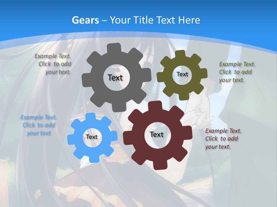 A Woman In A Green Dress And A Man In A Green Suit PowerPoint Template