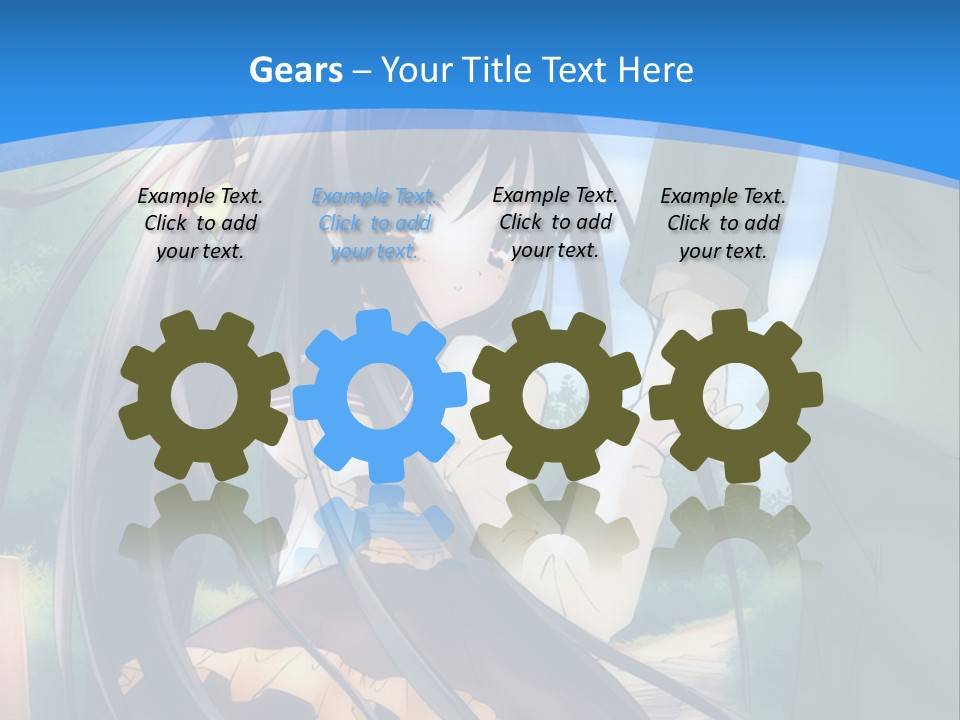 A Woman In A Green Dress And A Man In A Green Suit PowerPoint Template