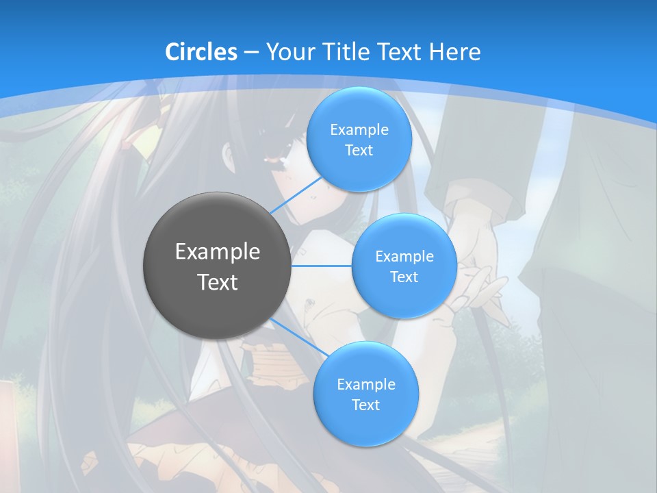 A Woman In A Green Dress And A Man In A Green Suit PowerPoint Template