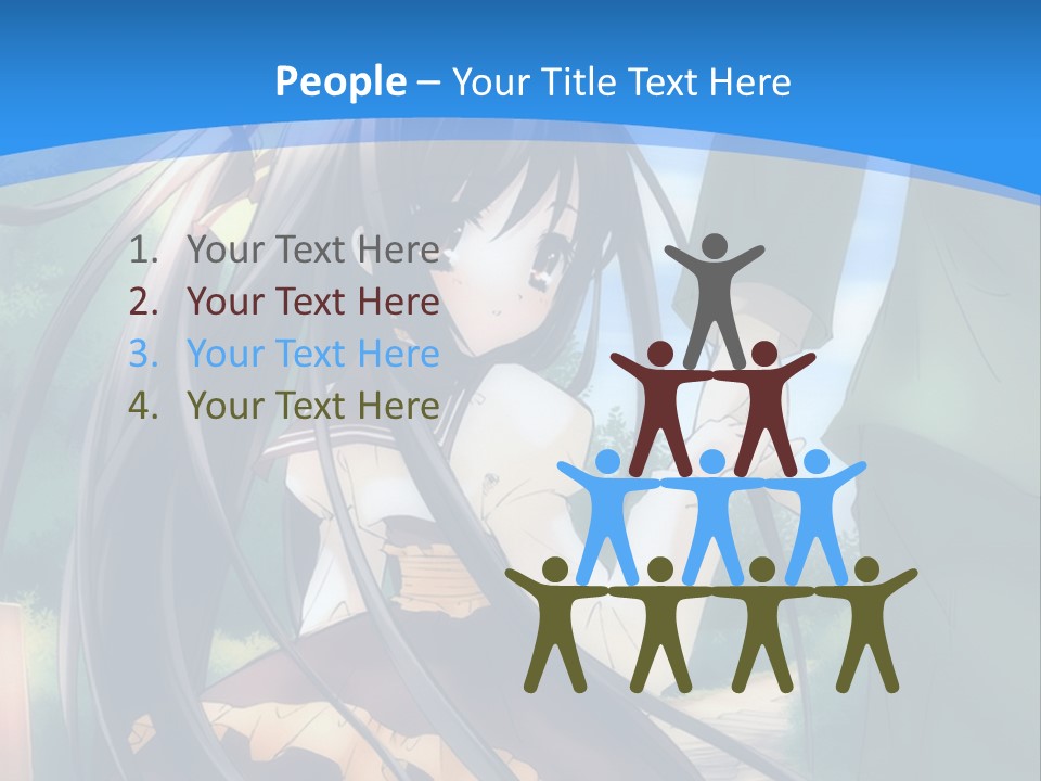 A Woman In A Green Dress And A Man In A Green Suit PowerPoint Template