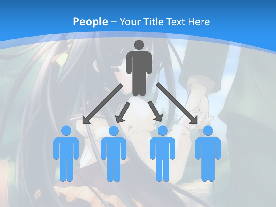 A Woman In A Green Dress And A Man In A Green Suit PowerPoint Template