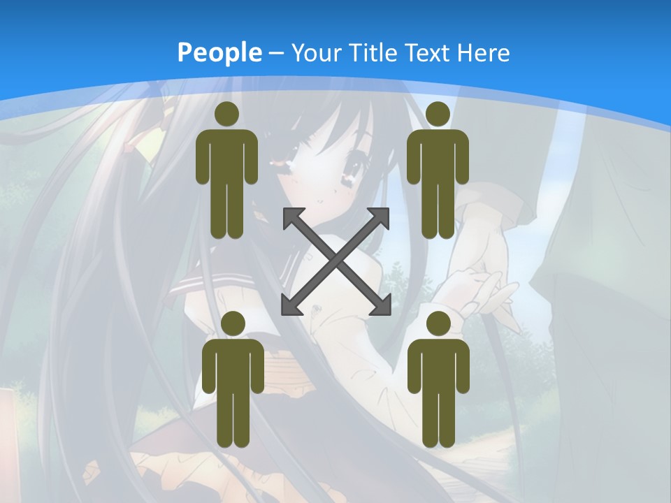 A Woman In A Green Dress And A Man In A Green Suit PowerPoint Template