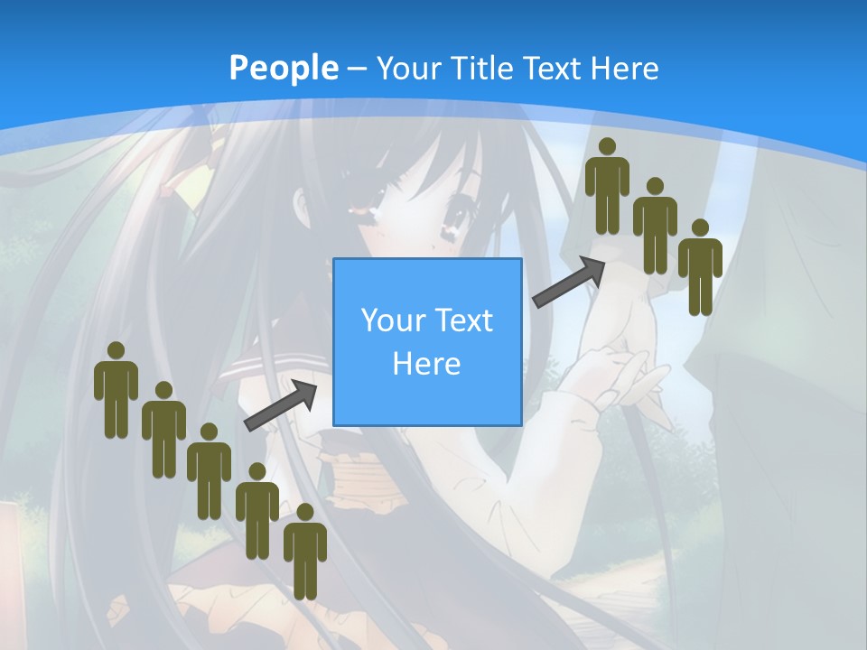 A Woman In A Green Dress And A Man In A Green Suit PowerPoint Template