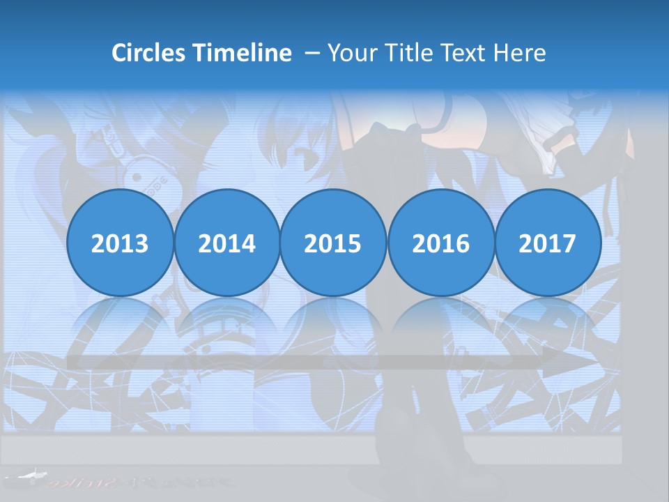 A Woman In A Black And White Outfit Standing In Front Of A Blue Background PowerPoint Template