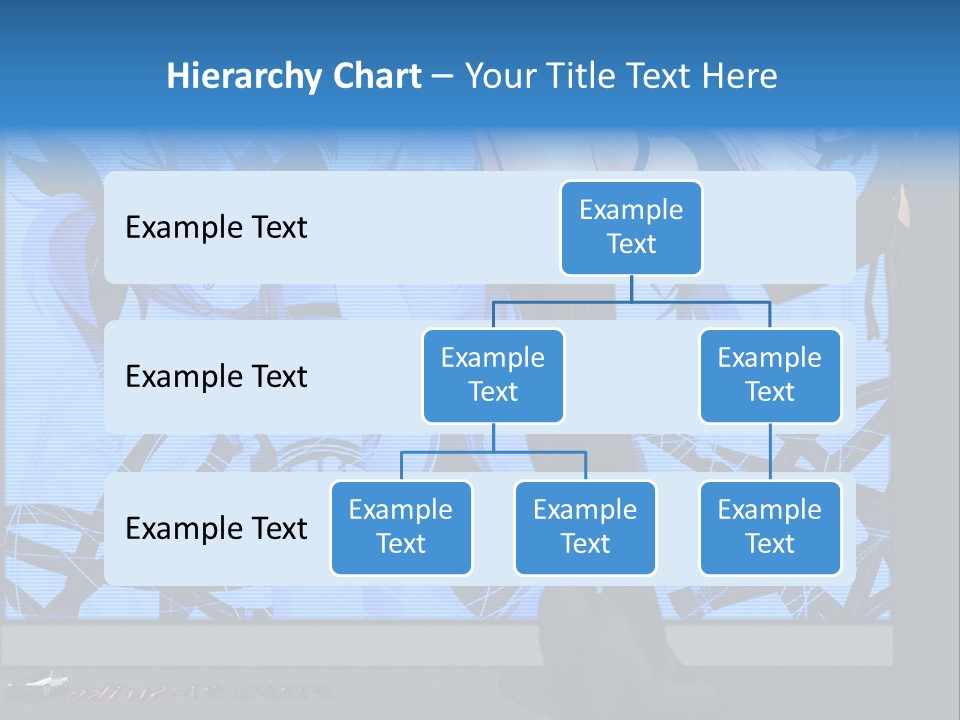 A Woman In A Black And White Outfit Standing In Front Of A Blue Background PowerPoint Template