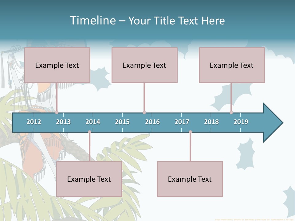 A Woman Holding An Umbrella On Top Of A Tree PowerPoint Template