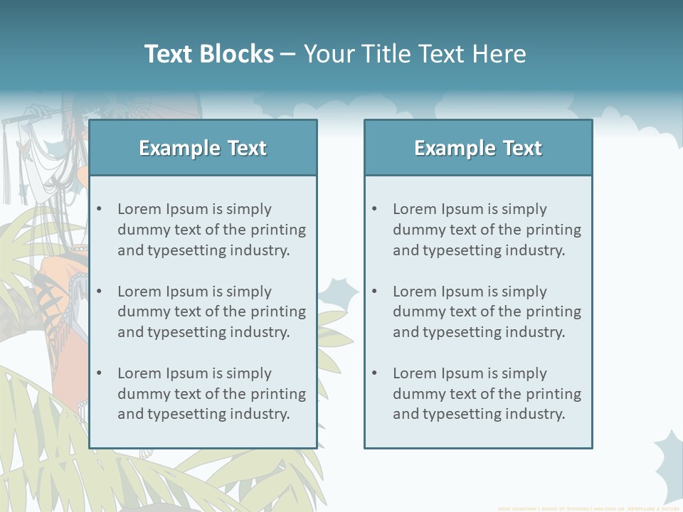 A Woman Holding An Umbrella On Top Of A Tree PowerPoint Template