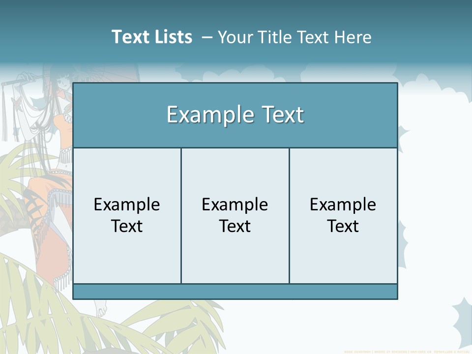 A Woman Holding An Umbrella On Top Of A Tree PowerPoint Template