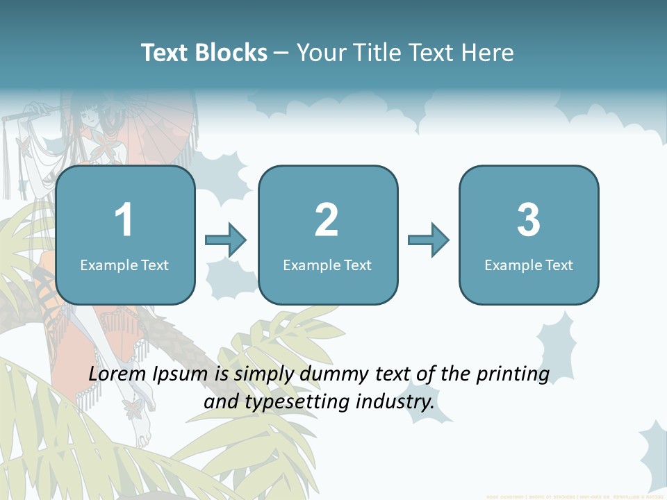 A Woman Holding An Umbrella On Top Of A Tree PowerPoint Template