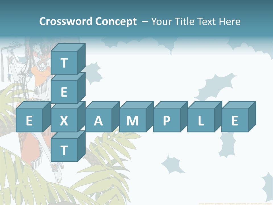 A Woman Holding An Umbrella On Top Of A Tree PowerPoint Template