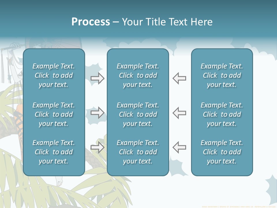 A Woman Holding An Umbrella On Top Of A Tree PowerPoint Template