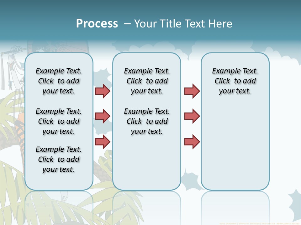 A Woman Holding An Umbrella On Top Of A Tree PowerPoint Template