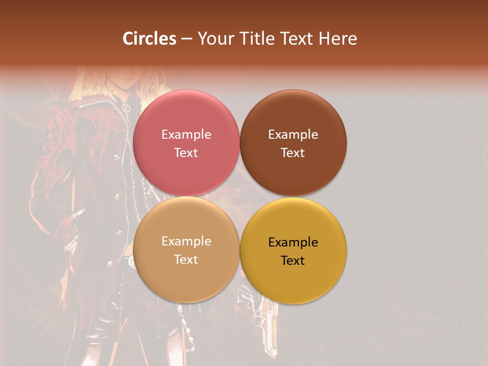 A Anime Character With A Sword In His Hand PowerPoint Template