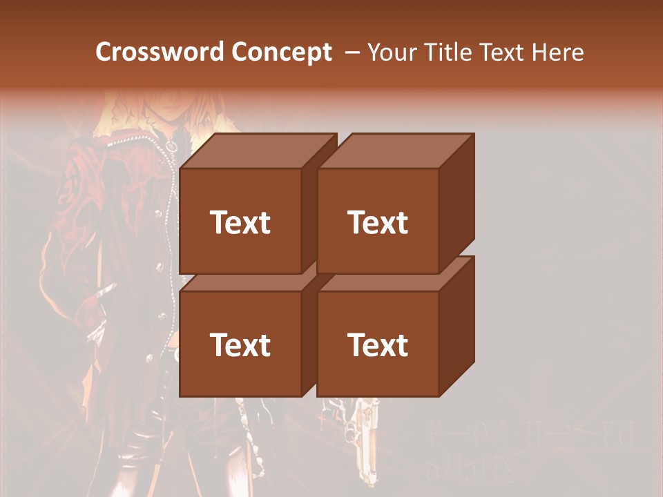 A Anime Character With A Sword In His Hand PowerPoint Template