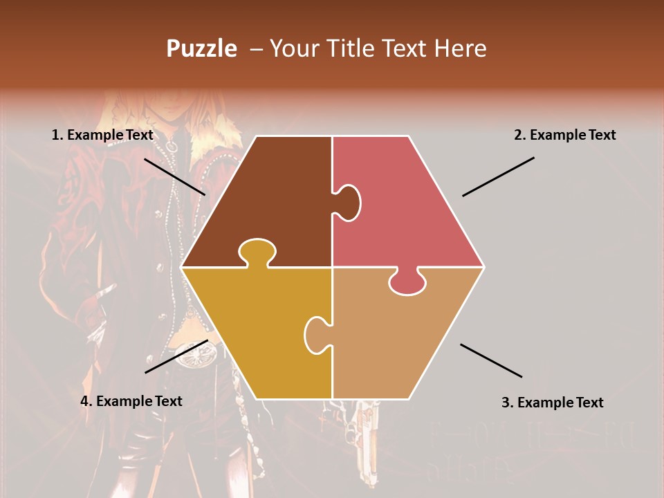 A Anime Character With A Sword In His Hand PowerPoint Template