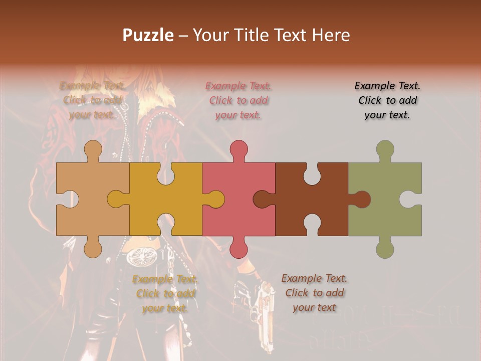 A Anime Character With A Sword In His Hand PowerPoint Template