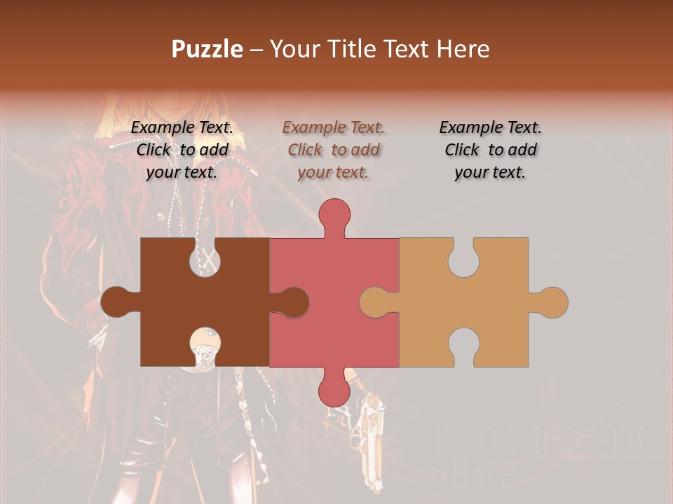 A Anime Character With A Sword In His Hand PowerPoint Template