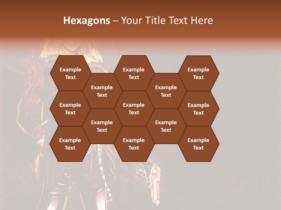 A Anime Character With A Sword In His Hand PowerPoint Template