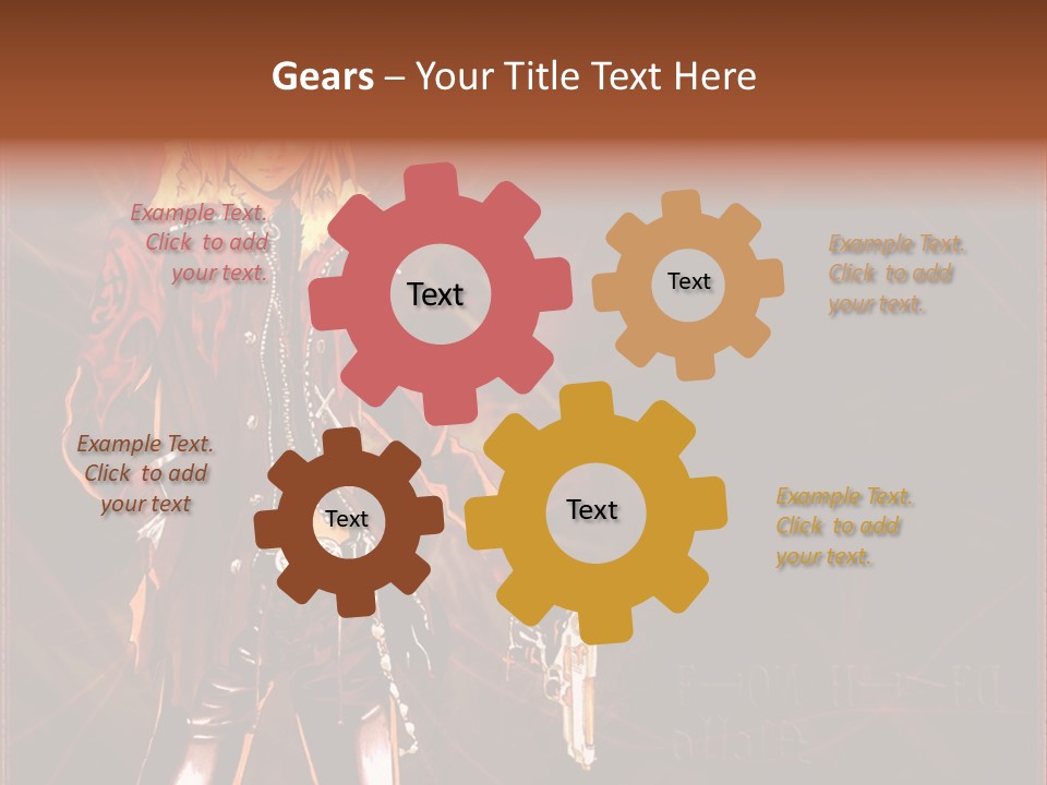 A Anime Character With A Sword In His Hand PowerPoint Template