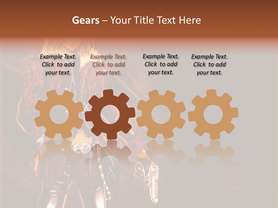 A Anime Character With A Sword In His Hand PowerPoint Template