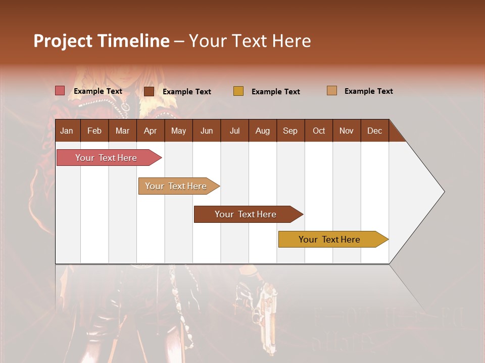 A Anime Character With A Sword In His Hand PowerPoint Template