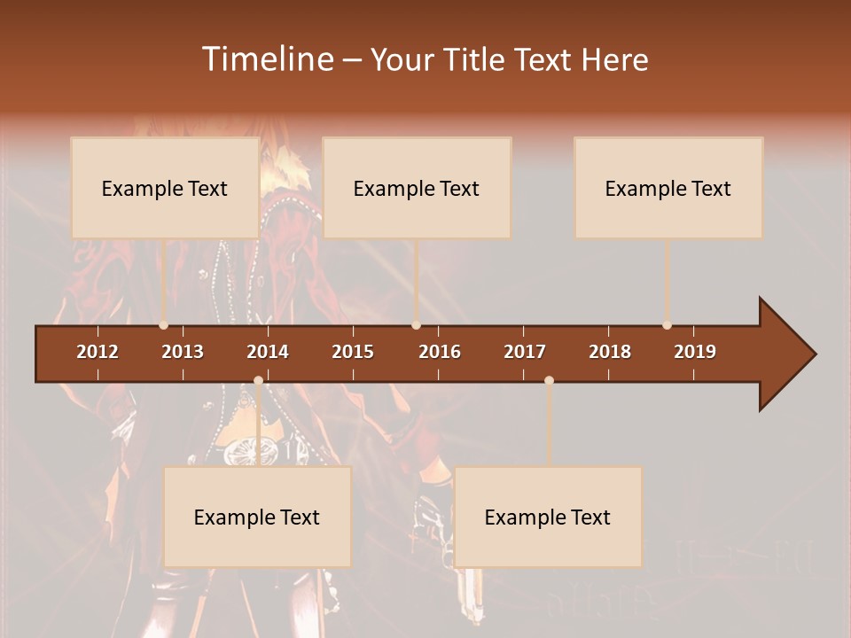 A Anime Character With A Sword In His Hand PowerPoint Template